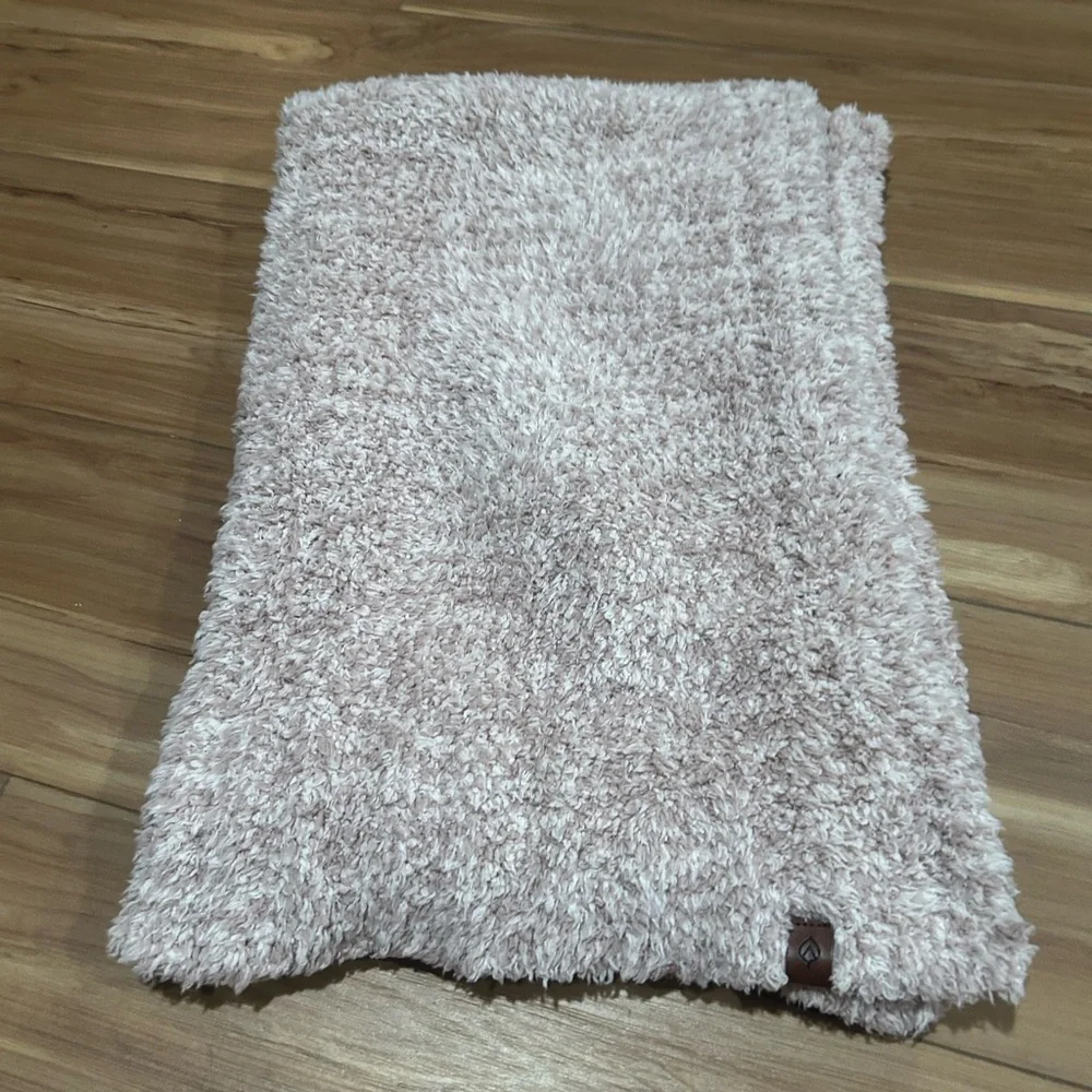 Cozy Light Pink Fuzzy Scarf